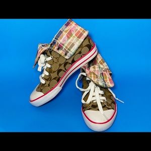 Coach High Top Converse Shoes